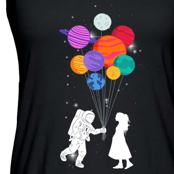 You Are My Universe Cute Space Ladies Essential Flowy Tank