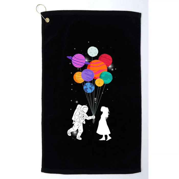 You Are My Universe Cute Space Platinum Collection Golf Towel