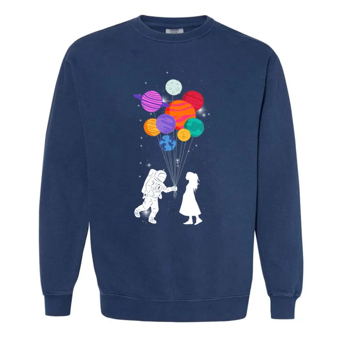 You Are My Universe Cute Space Garment-Dyed Sweatshirt