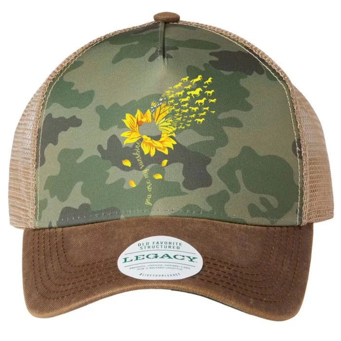 You Are My Sunshine Horse Sunflower Funny Horses Lover Legacy Tie Dye Trucker Hat