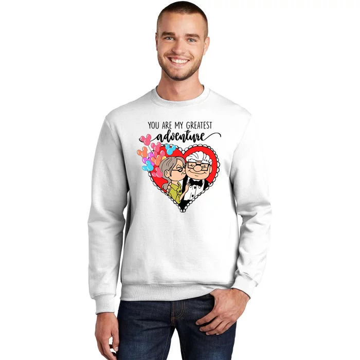 You Are My Greatest Adventure His Carl Her Ellie Happy Valentine's Day Sweatshirt