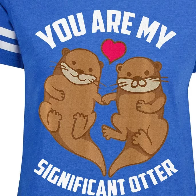 You Are My Significant Otter Otterly Amazing Love Gift Enza Ladies Jersey Football T-Shirt