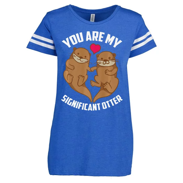 You Are My Significant Otter Otterly Amazing Love Gift Enza Ladies Jersey Football T-Shirt