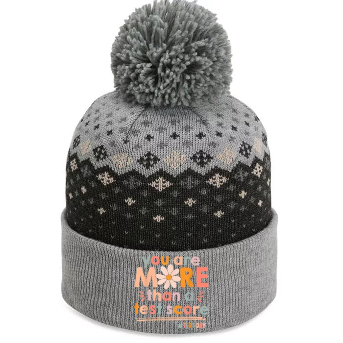 You Are More Than A Test Score Teacher Testing Test Day The Baniff Cuffed Pom Beanie