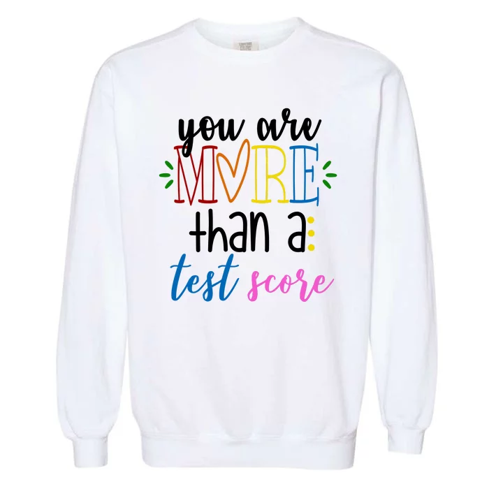 You Are More Than A Test Score Garment-Dyed Sweatshirt