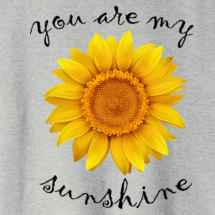 You Are My Sunshine Sunflower Women's Crop Top Tee