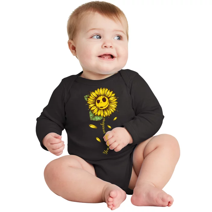 You Are My Sunshine Sunflowers Baby Long Sleeve Bodysuit