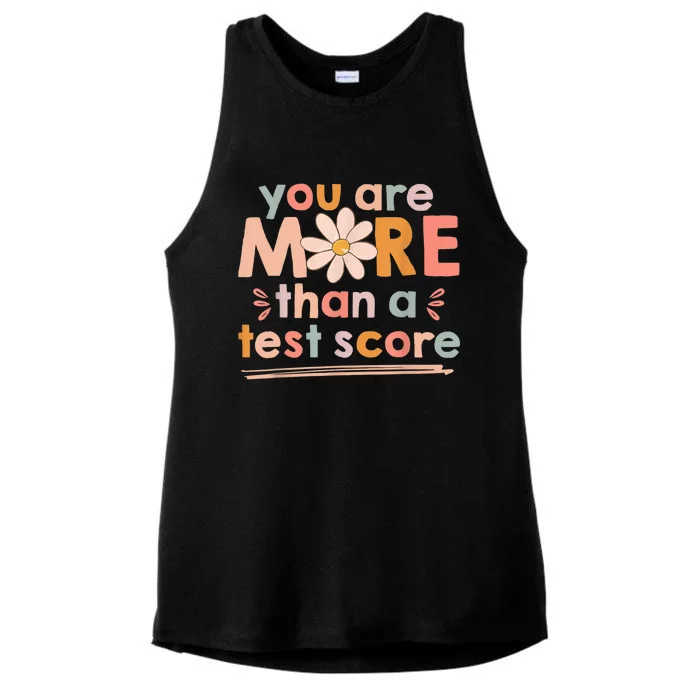 You Are More Than A Test Score Teacher Testing Day Ladies Tri-Blend Wicking Tank