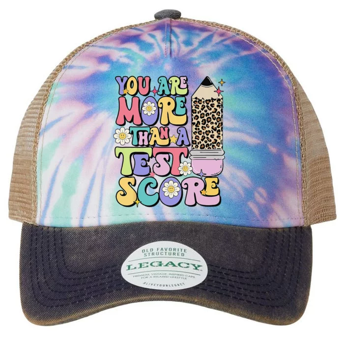 You Are More Than A Test Score Test Day Teacher Testing Legacy Tie Dye Trucker Hat