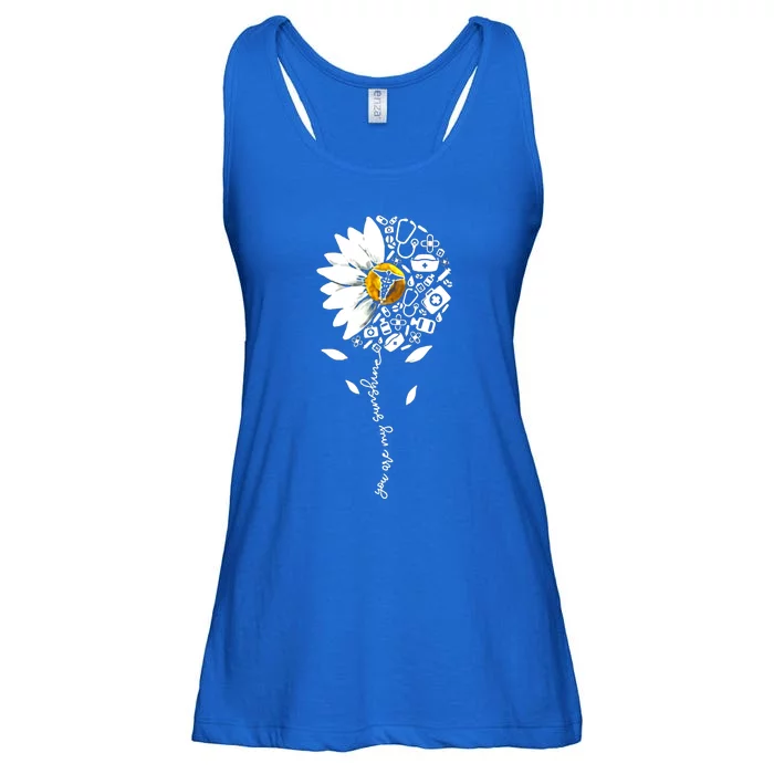 You Are My Sunshine National Nurses Day Sunflower Daisy Gift Ladies Essential Flowy Tank