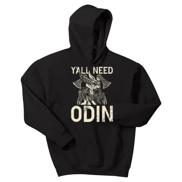 Y All Need Odin Viking Kids Hoodie