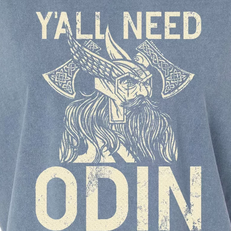 Y All Need Odin Viking Garment-Dyed Women's Muscle Tee