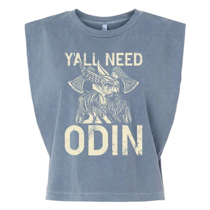 Y All Need Odin Viking Garment-Dyed Women's Muscle Tee