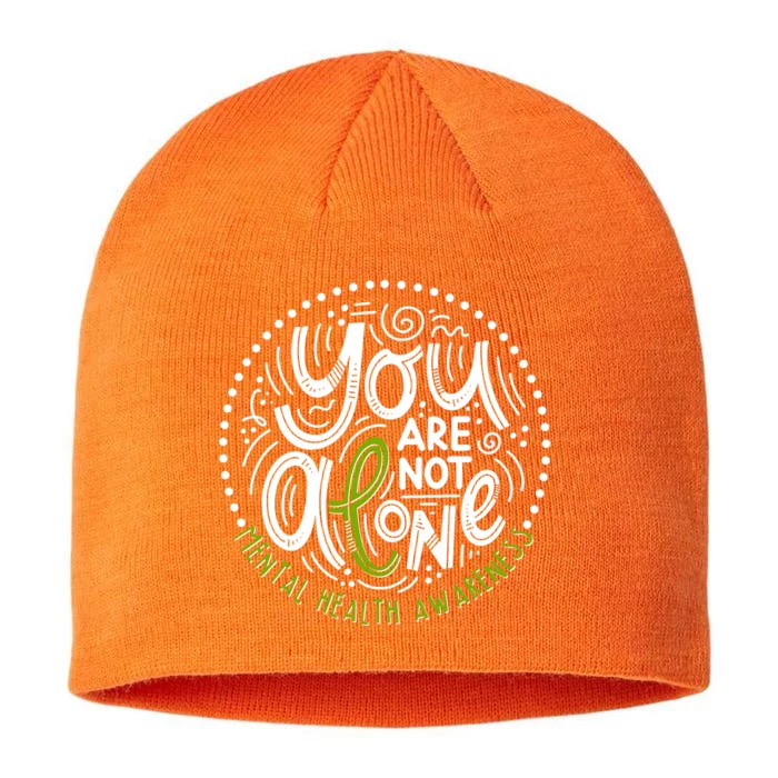 You Are Not Alone Mental Health Awareness 8 1/2in Sustainable Knit Beanie