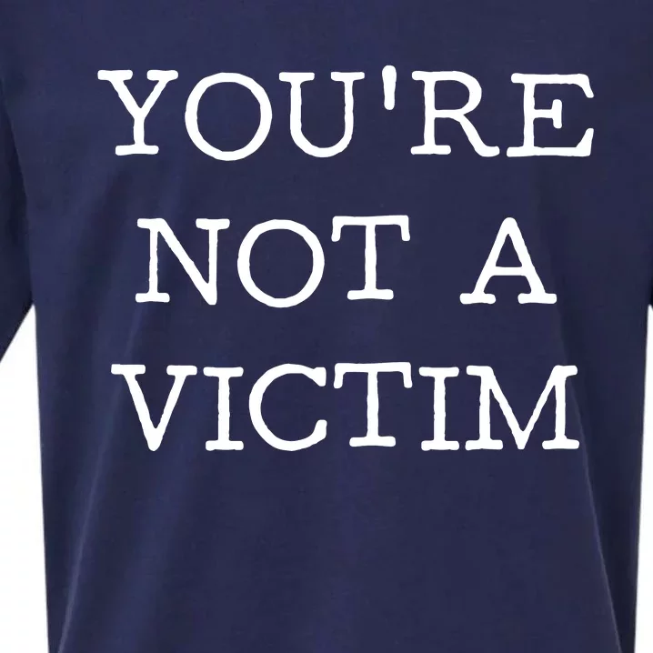 You Are Not A Victim Sueded Cloud Jersey T-Shirt