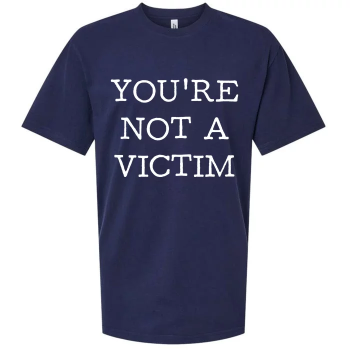 You Are Not A Victim Sueded Cloud Jersey T-Shirt