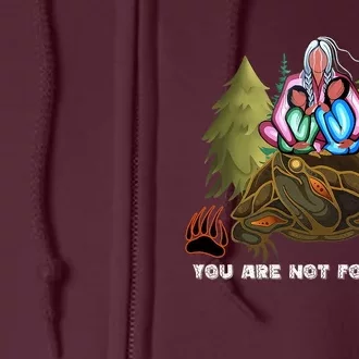 You Are Not Forgotten I Native American Mmiw Awareness Full Zip Hoodie