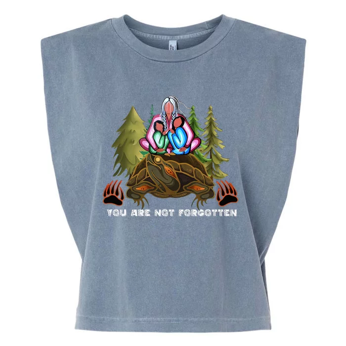 You Are Not Forgotten I Native American Women Mmiw Awareness Garment-Dyed Women's Muscle Tee