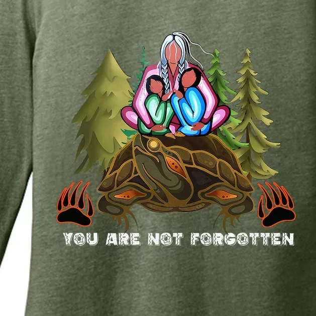 You Are Not Forgotten I Native American Women Mmiw Awareness Womens CVC Long Sleeve Shirt