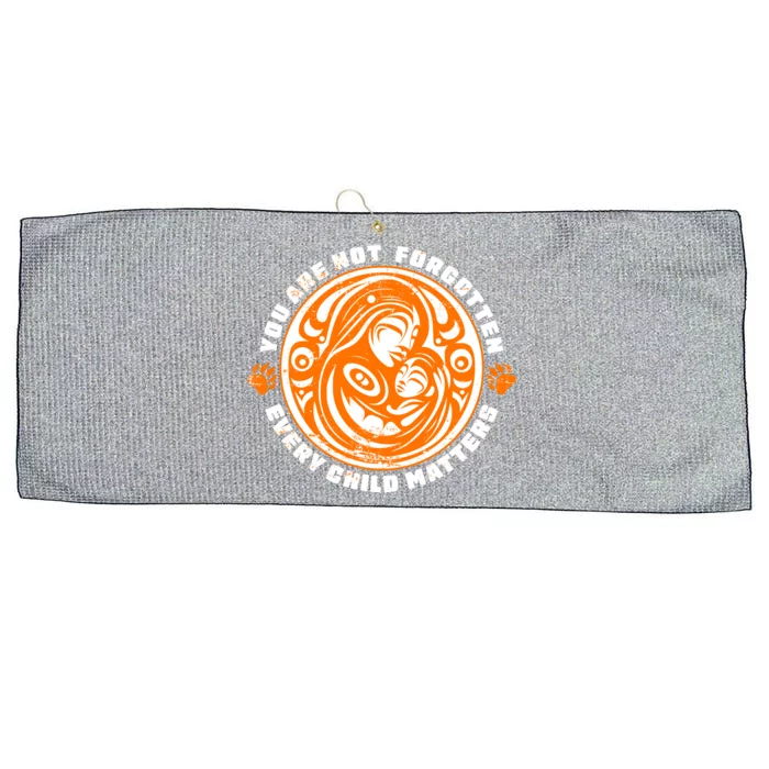 You Are Not Forgotten Every Child Matters Wear Orange National Indigenous People Large Microfiber Waffle Golf Towel