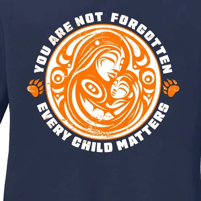 You Are Not Forgotten Every Child Matters Wear Orange National Indigenous People Ladies Long Sleeve Shirt