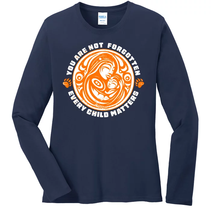 You Are Not Forgotten Every Child Matters Wear Orange National Indigenous People Ladies Long Sleeve Shirt