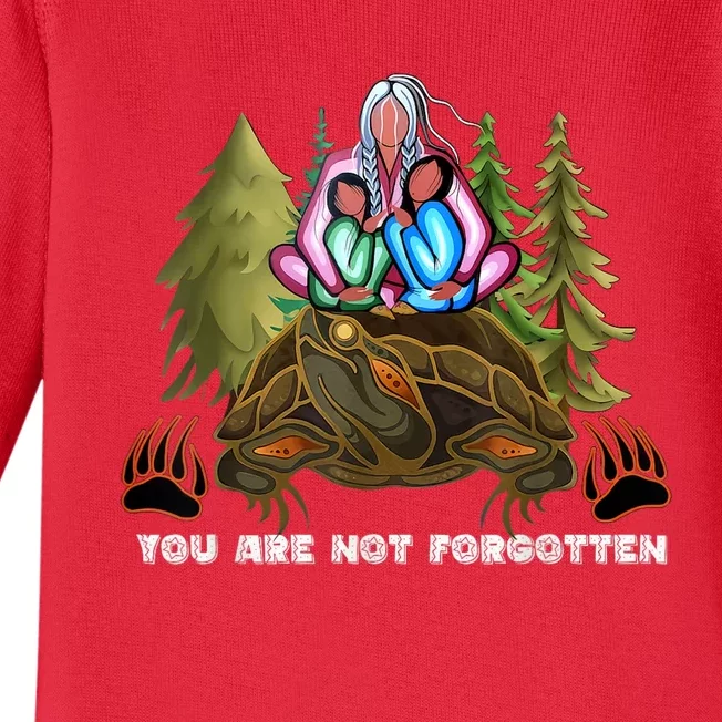 You Are Not Forgotten I Native American Women Mmiw Awareness Baby Long Sleeve Bodysuit