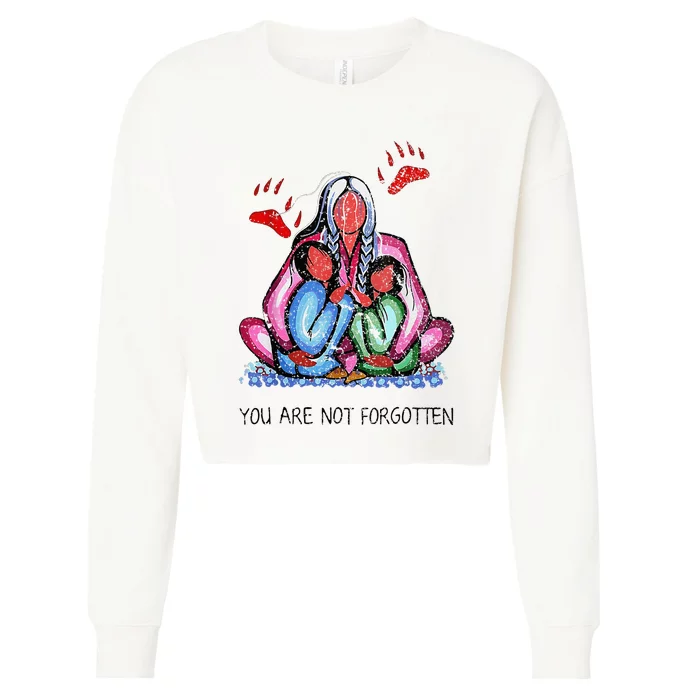 You Are Not Forgotten Cropped Pullover Crew