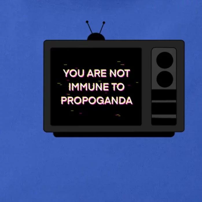 You Are Not Immune To Propoganda Glitch Tv Zip Tote Bag