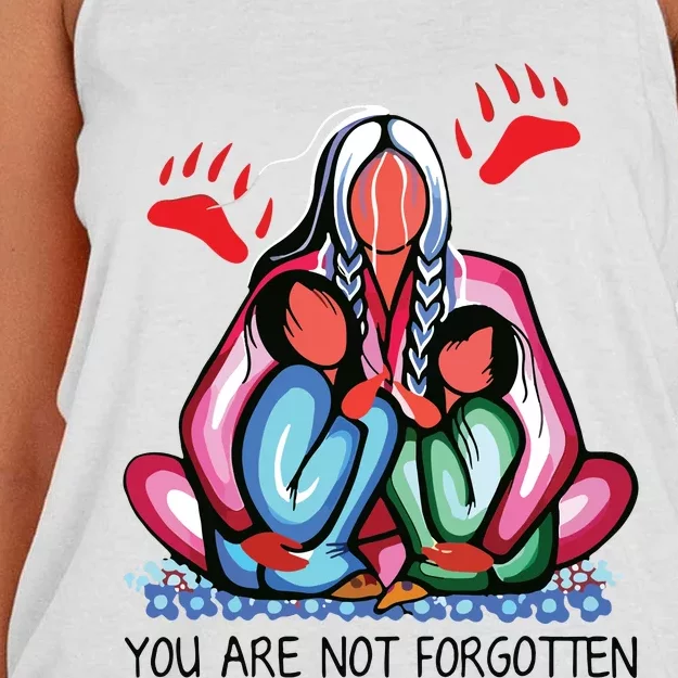 You Are Not Forgotten Women's Knotted Racerback Tank