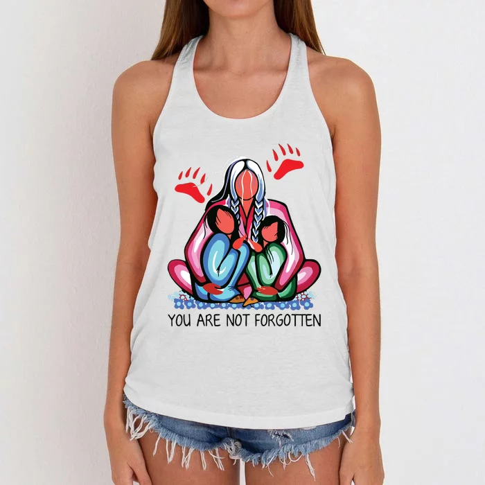 You Are Not Forgotten Women's Knotted Racerback Tank