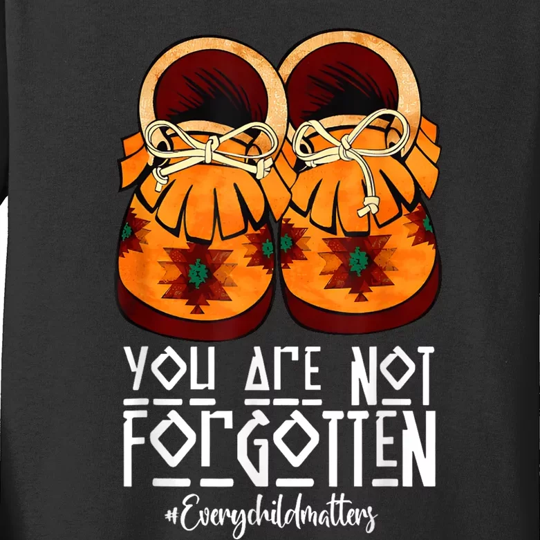 You Are Not Forgotten Native American Kids Long Sleeve Shirt