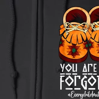 You Are Not Forgotten Native American Full Zip Hoodie