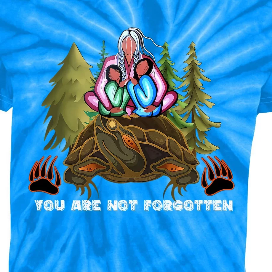 You Are Not Forgotten I Native American Women Mmiw Awareness Kids Tie-Dye T-Shirt