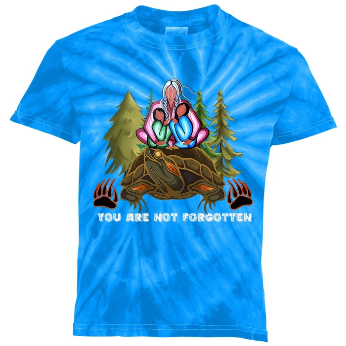 You Are Not Forgotten I Native American Women Mmiw Awareness Kids Tie-Dye T-Shirt