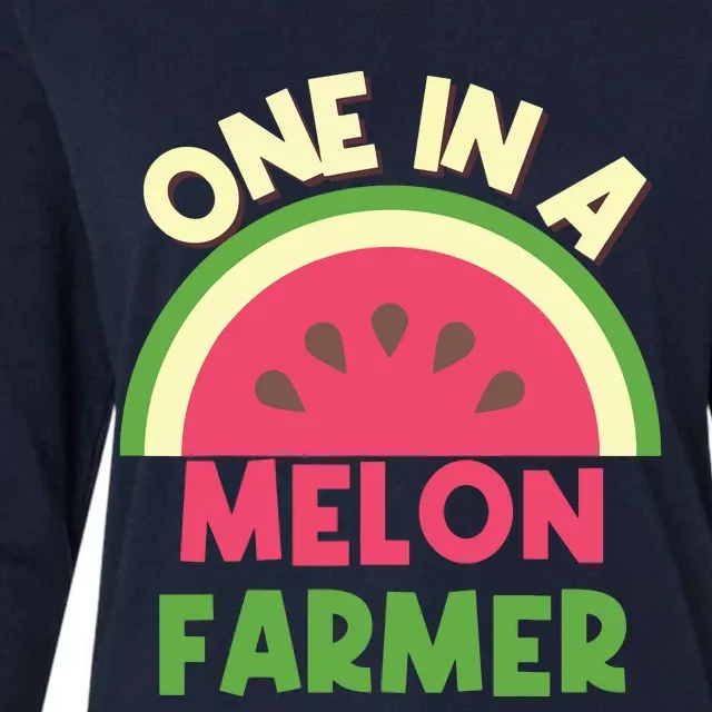 You Are One In A Melon Farmer Watermelon Lover Farmer Gift Womens Cotton Relaxed Long Sleeve T-Shirt