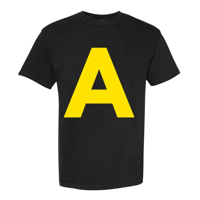 Yellow A On Red For Alvin Costume Halloween Fancy Dress Garment-Dyed Heavyweight T-Shirt