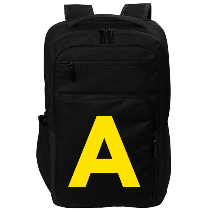 Yellow A On Red For Alvin Costume Halloween Fancy Dress Impact Tech Backpack