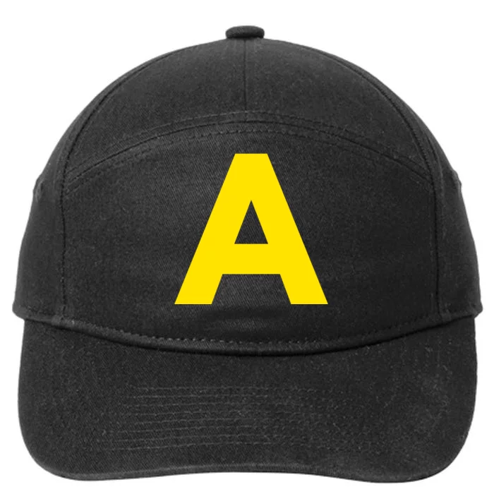 Yellow A On Red For Alvin Costume Halloween Fancy Dress 7-Panel Snapback Hat