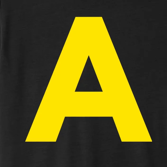 Yellow A On Red For Alvin Costume Halloween Fancy Dress ChromaSoft Performance T-Shirt