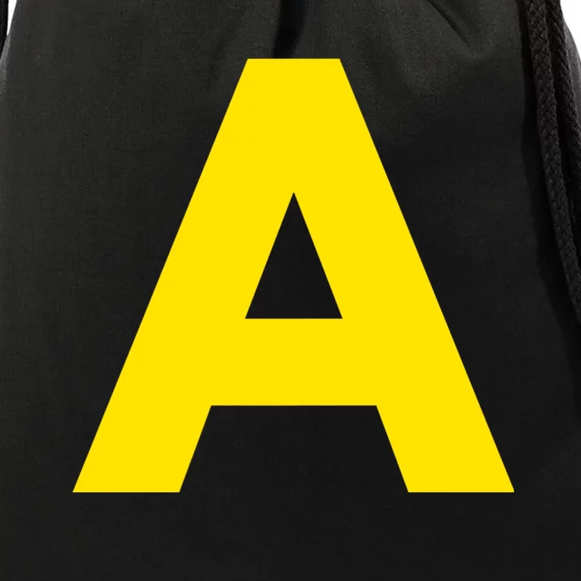 Yellow A On Red For Alvin Costume Halloween Fancy Dress Drawstring Bag