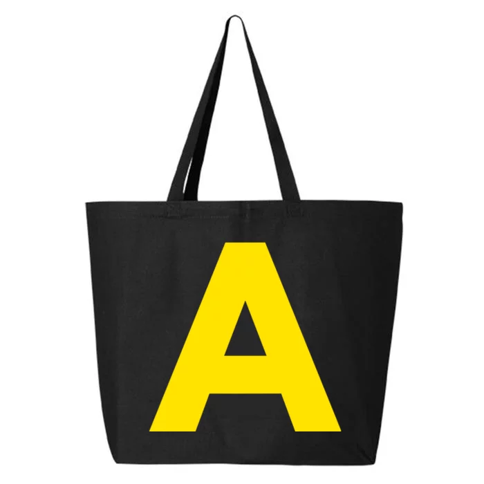 Yellow A On Red For Alvin Costume Halloween Fancy Dress 25L Jumbo Tote