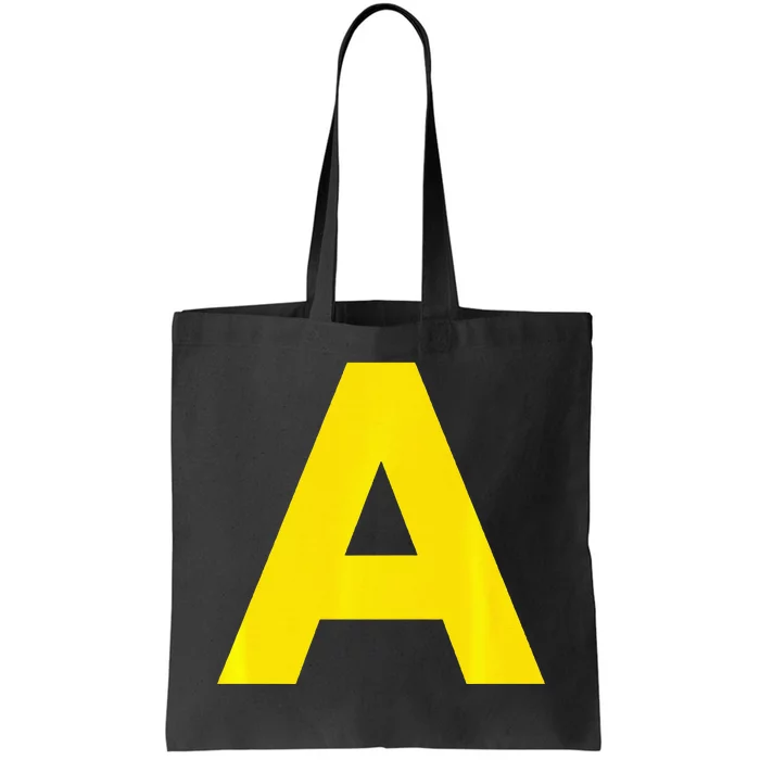 Yellow A On Red For Alvin Costume Halloween Fancy Dress Tote Bag