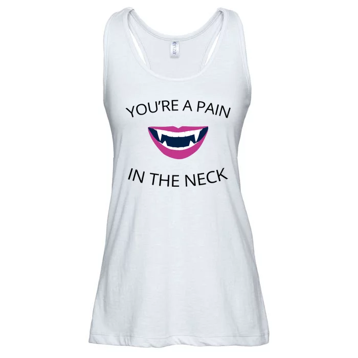 You're A Pain In The Neck Funny Vampire Ladies Essential Flowy Tank