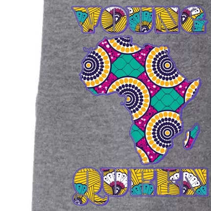 Young African Queen African Cloth Pattern Celebrating Black History Doggie 3-End Fleece Hoodie