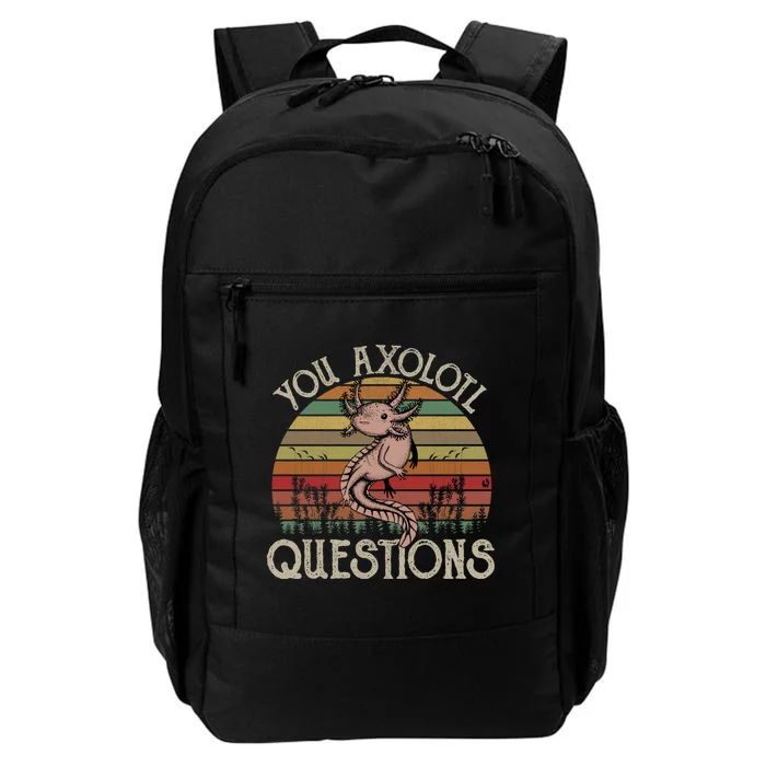 You Axolotl Questions Vintage Daily Commute Backpack