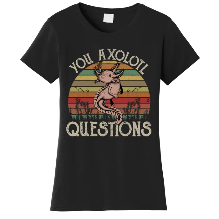 You Axolotl Questions Vintage Women's T-Shirt