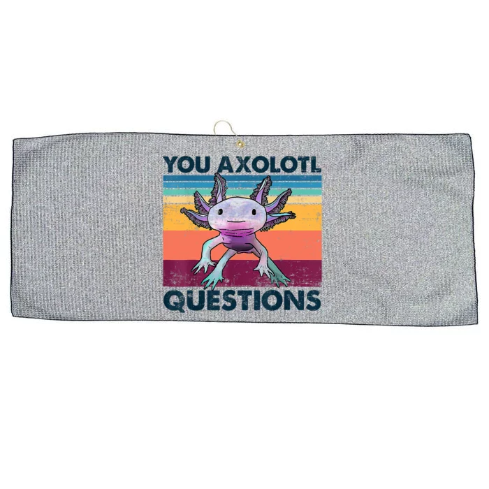 You Axolotl Questions Design Kids Men Women Funny Salamander Large Microfiber Waffle Golf Towel