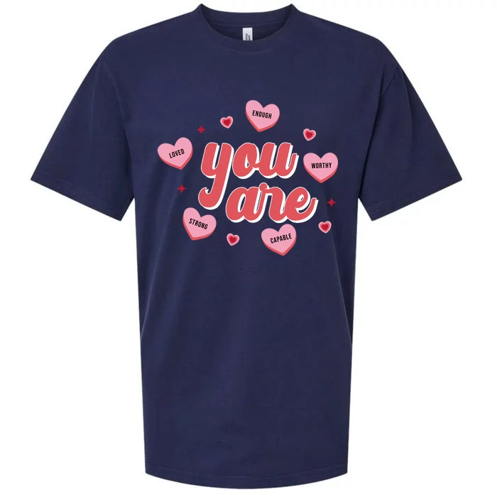 You Are Self Love Hearts Sueded Cloud Jersey T-Shirt