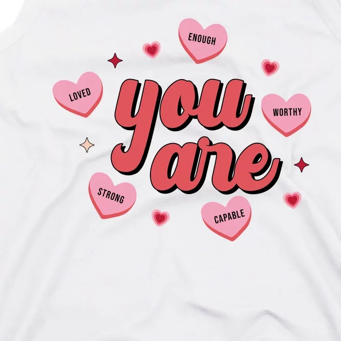 You Are Self Love Hearts Tank Top